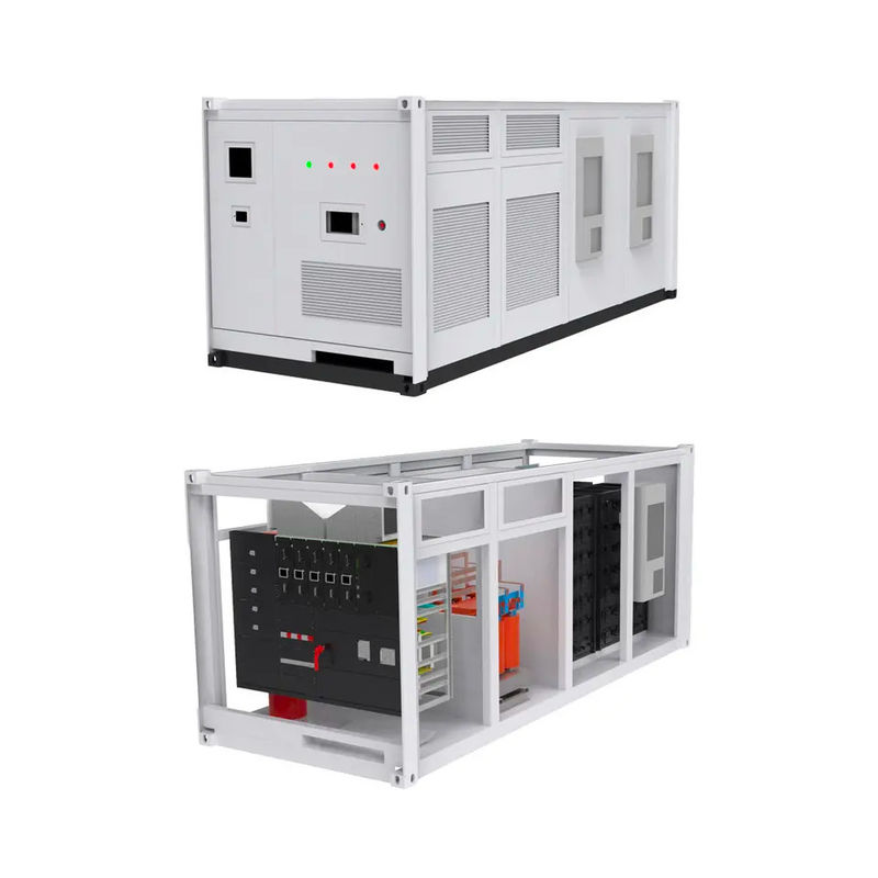 ESS 10 년 수명 야외 배터리 캐비닛 1MWh 5MWh 10MWh 20ft 40ft 컨테이너 태양 배터리 에너지 저장 시스템