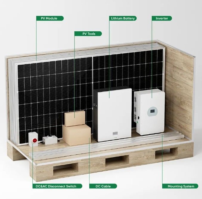 완전 하이브리드 태양광 에너지 시스템 3단계 5Kw 8Kw 10Kw 48V 온 오프 그리드 하이브리드 태양광 패널 전원 시스템 가정용