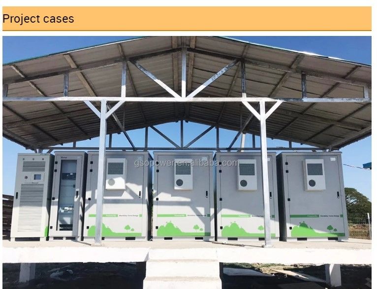 ESS 10 년 수명 야외 배터리 캐비닛 1MWh 5MWh 10MWh 20ft 40ft 컨테이너 태양 배터리 에너지 저장 시스템