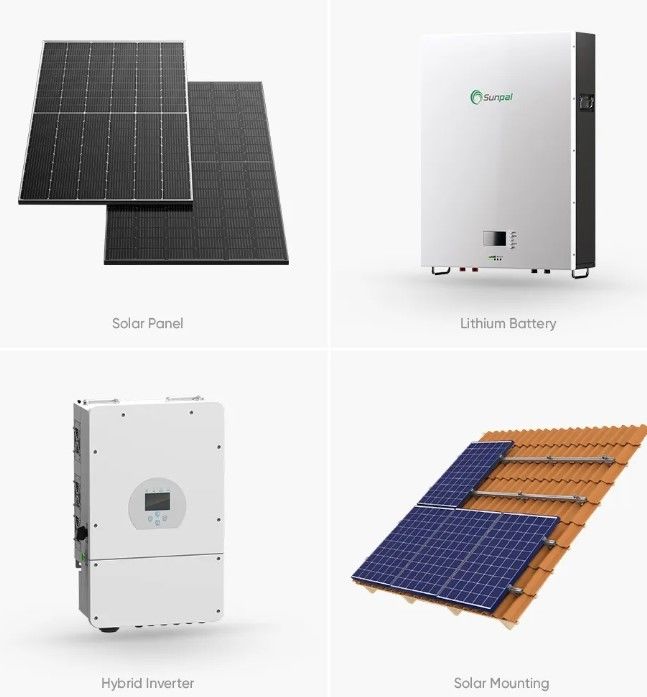 저장 10000W 태양광 발전 시스템 120v 240v 스플릿 파스 8KW 10KW 20KW 30KW 50KW 태양광 에너지 시스템 10KW 하이브리드