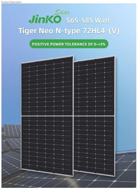 진코 태양광 패널 Qcell 560W 565W 570W 575W 580W 에너지 패널 태양광 PV 패널 배열
